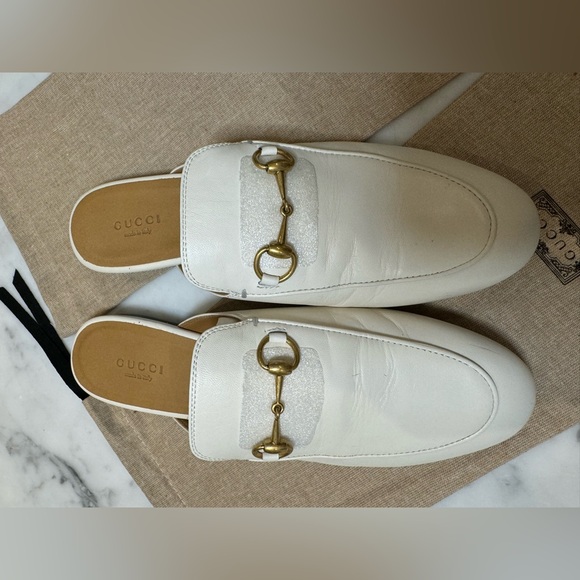 Gucci Princetown slipper mule in white - Picture 2 of 15